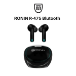 RONIN R-475 Half In Ear Bluetooth True Wireless Earbuds