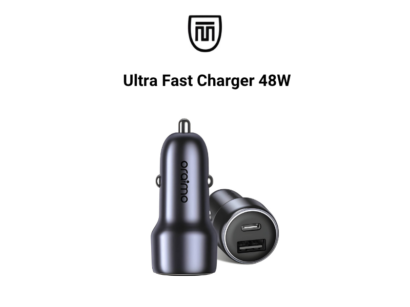 cargador pd 30w max Y Cable Tipo C 3A (44) ORAIMO Bullet48W Car Charger OCC-73D