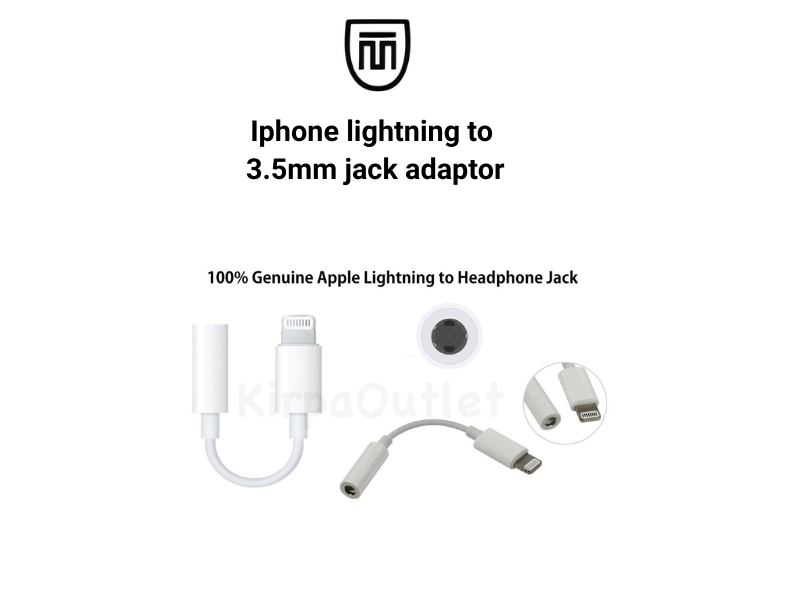 nazer 2 (22) Apple Lightning to 3.5mm Headphone Jack Adapter Original Audio Converter